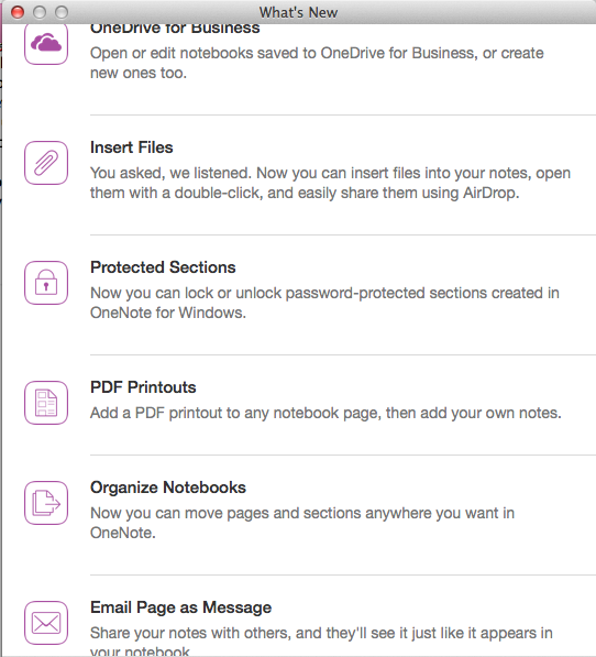 OneNote 15.2 What's new
