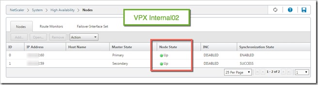 VPX02 shows both members of the HA up